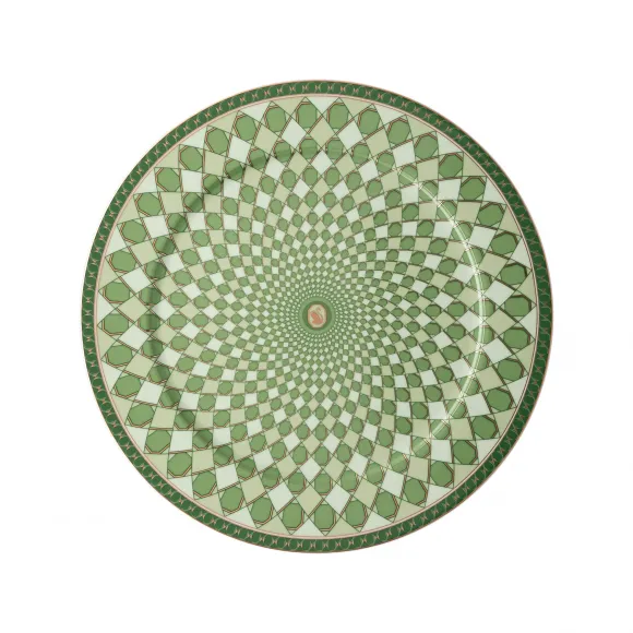 施华洛世奇/Swarovski Signum 主盘  瓷器  绿色 5635514