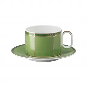 施华洛世奇/Swarovski Signum 杯子连茶碟  瓷器  绿色 5635526