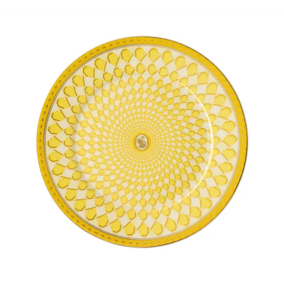施华洛世奇/Swarovski Signum 面包碟  瓷器  黄色 5635530