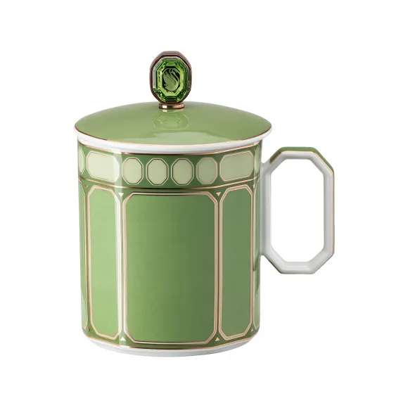 施华洛世奇/Swarovski Signum 有盖大杯  瓷器  绿色 5635532