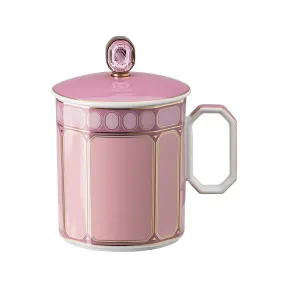 施华洛世奇/Swarovski Signum 有盖大杯  瓷器  粉红色 5635539