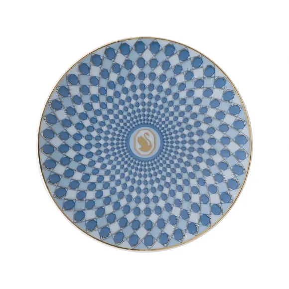 施华洛世奇/Swarovski Signum 餐盘  瓷器  小码  蓝色 5635553