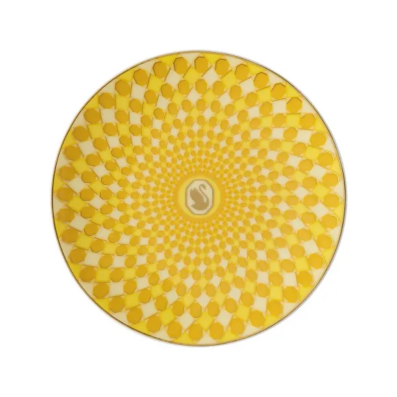 施华洛世奇/Swarovski Signum 餐盘  瓷器  小码  黄色 5635554