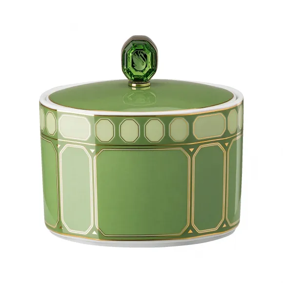 施华洛世奇/Swarovski Signum 糖缸  瓷器  绿色 5635560