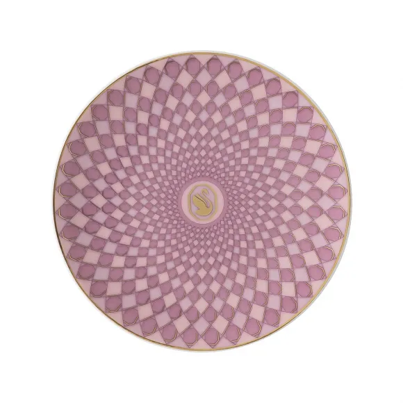 施华洛世奇/Swarovski Signum 餐盘  瓷器  小码  粉红色 5635562