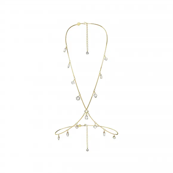 施华洛世奇/Swarovski Dextera 身体链  混合切割  白色  镀金色调 5670555