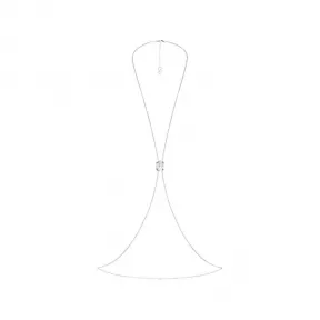 施华洛世奇/Swarovski Swarovski x SKIMS 身体链 八角形切割 盒链 X 形 白色 不锈钢 5678065