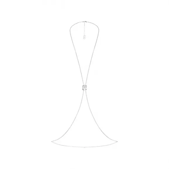 施华洛世奇/Swarovski Swarovski x SKIMS 身体链 八角形切割 盒链 X 形 白色 不锈钢 5678065