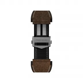 豪雅/TAG Heuer Brown Rubber and leather Band Calibre E3    BT6238