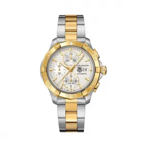 豪雅/TAG Heuer 竞潜Aquaracer系列 自动机械机芯 18K黄金不锈钢 男表 CAP2120.BB0834 