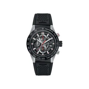 豪雅/TAG Heuer 卡莱拉Carrera系列 自动机械机芯 精细磨砂和抛光精钢 男表 CAR201V.FT6046