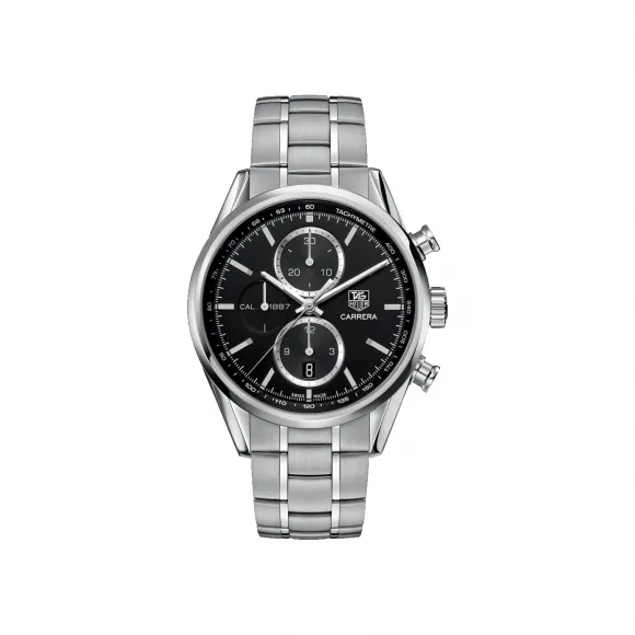 豪雅/TAG Heuer 卡莱拉Carrera系列 自动机械机芯 抛光精钢 男表 CAR2110.BA0724