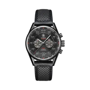 豪雅/TAG Heuer 卡莱拉Carrera系列 自动机械机芯 二级钛金表圈，覆有碳化钛镀膜 男表 CAR2B80.FC6325