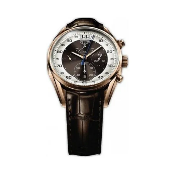 豪雅/TAG Heuer 卡莱拉Carrera系列 自动机械机芯 18k玫瑰金 男表 CAR5040.FC8177