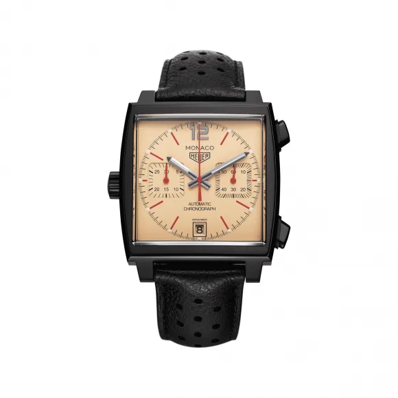 豪雅/TAG Heuer 摩纳哥系列 精钢/PVD 39MM 自动机械机芯 男表 CAW211U.FC6356