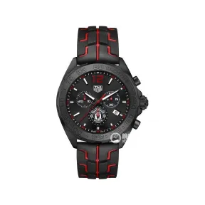 豪雅/TAG Heuer F1系列 精钢,黑色PVD涂层精细磨砂 43MM 石英机芯 男表 CAZ101J.WKS3393