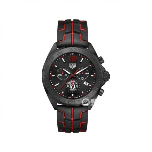 豪雅/TAG Heuer F1系列 精钢,黑色PVD涂层精细磨砂 43MM 石英机芯 男表 CAZ101J.WKS3393