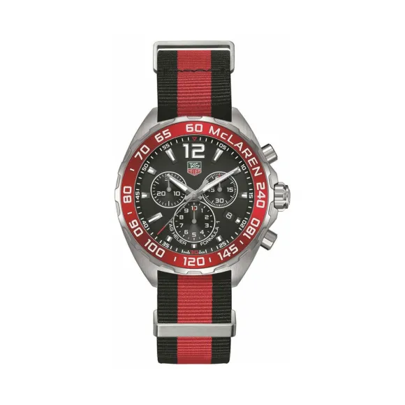 豪雅/TAG Heuer F1系列 石英机芯 精钢，磨砂316L精钢 男表 CAZ1112.FC8188