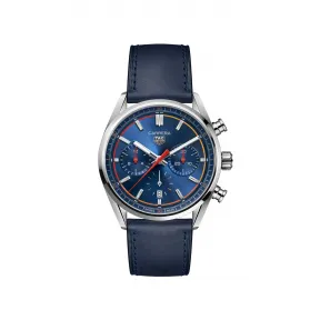 豪雅/TAG Heuer Carrera（卡莱拉系列） 42 mm 精钢 精细磨砂/抛光 自动上链计时码表 男表 CBN201D.FC6543