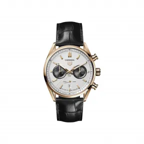 豪雅/TAG Heuer Carrera（卡莱拉系列）杰克•豪雅生日版（玫瑰金）计时码表 Calibre Heuer 02机芯 男士 42 MM - CBN2041.FC8306