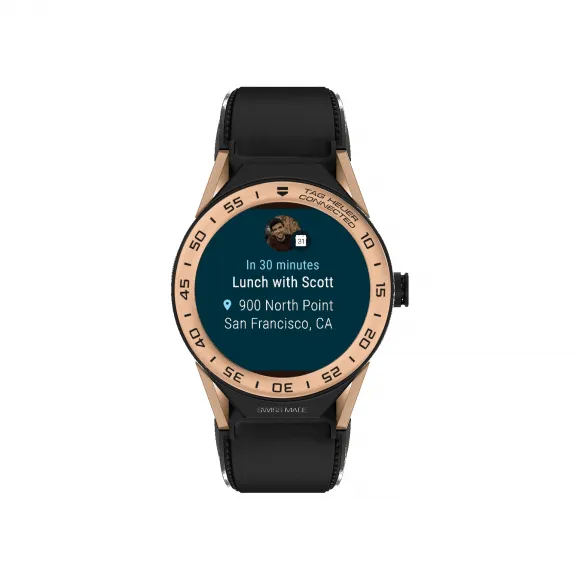 豪雅/TAG Heuer Connected Modular PROCESSOR 精细磨砂和抛光钛金属，覆黑色PVD涂层 男表 SBF8A5000.32FT6079