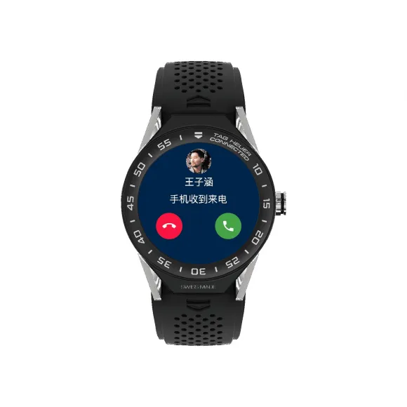 豪雅/TAG Heuer Connected Modular 智能 精细磨砂和抛光钛金属 男表 SBF8A8001.11FT6076