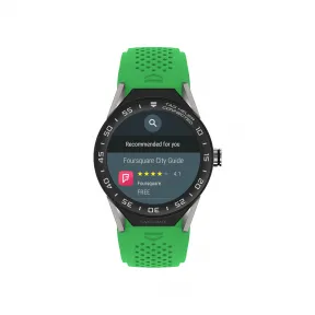 豪雅/TAG Heuer Connected Modular 石英机芯 精细磨砂和抛光钛金属 男表 SBF8A8001.11FT6083