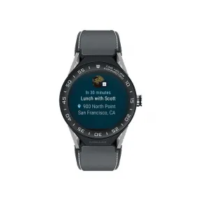 豪雅/TAG Heuer Connected Modular 石英机芯 精细磨砂和抛光钛金属 男表 SBF8A8001.11FT6104