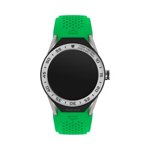 豪雅/TAG Heuer Connected Modular 石英机芯 钛金属,5级钛金属表壳，经喷砂缎面处理，精钢表圈；5级钛金属，经喷砂缎面处理表耳，可拆卸 男表 SBF8A8014.11FT6083