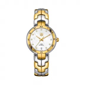 豪雅/TAG Heuer 林肯Link系列 自动机械机芯 18k玫瑰金/精钢 女表 WAT2351.BB0957