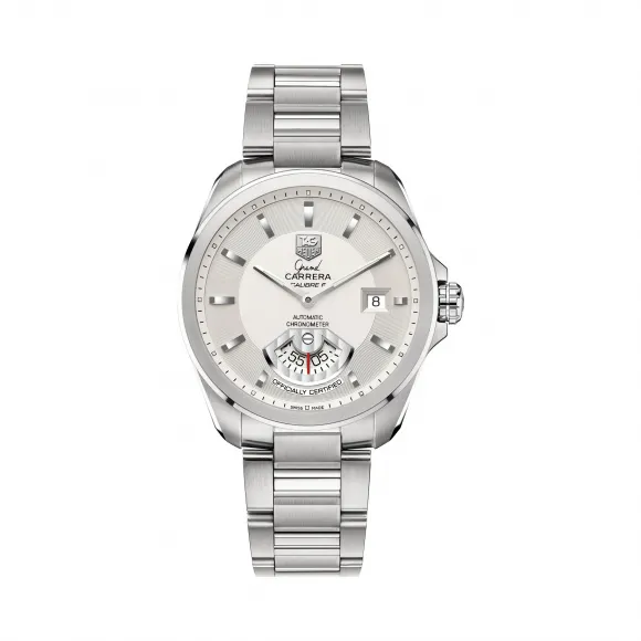 豪雅/TAG Heuer 卡莱拉Carrera系列 自动机械机芯 精细磨砂/抛光精钢 男表 WAV511B.BA0900