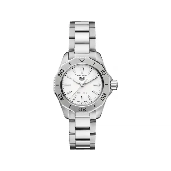 豪雅/TAG Heuer 竞潜系列 抛光精细磨砂精钢 30MM 石英机芯 女表 WBP1411.BA0622
