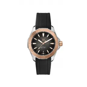 豪雅/TAG Heuer Aquaracer 系列 40MM 精钢和金色拉丝/抛光 自动机械机芯 男表 WBP2151.FT6199