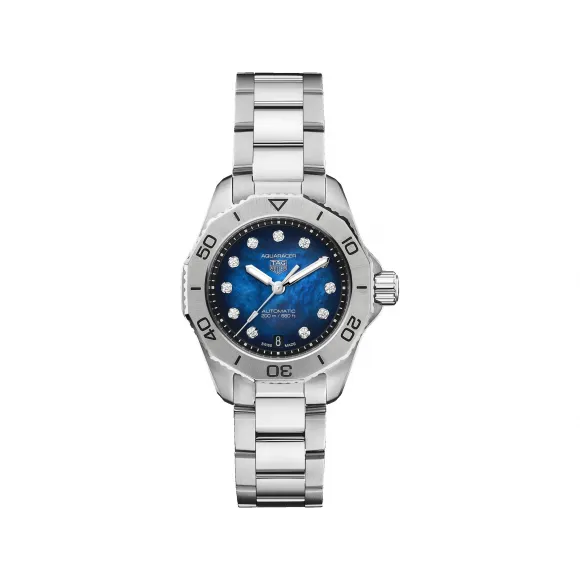 豪雅/TAG Heuer 竞潜系列 抛光精细磨砂精钢 30MM 女表 WBP2411.BA0622
