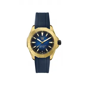 豪雅/TAG Heuer Aquaracer 系列 40MM 实心 18K 3N 黄金精细拉丝/抛光 自动机械机芯 男表 WBP5152.FT6210