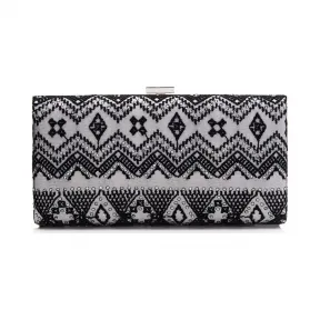  部落图案绣花手包 CL15AUBB-BK-IV