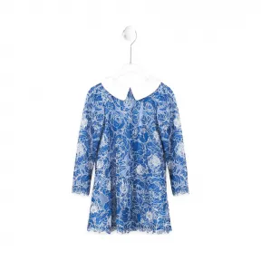  蓝色半边莲连衣裙 KAPJ2309M-IVDLG