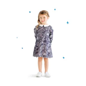  藏蓝风铃草连衣裙 KAPJ2309M-NV-IV