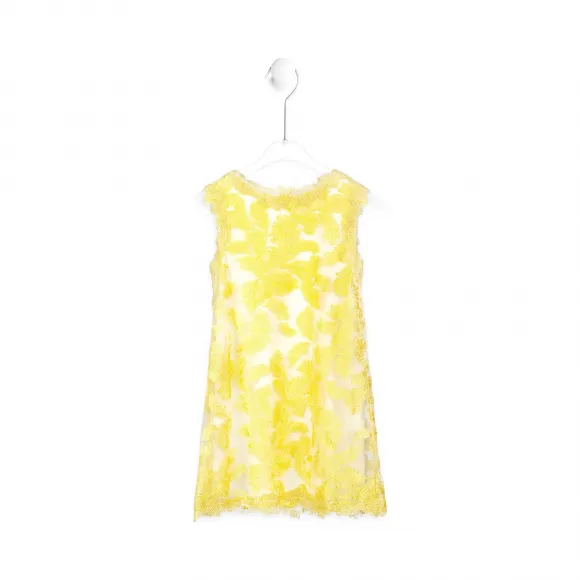  黄色非洲菊连衣裙 KARV2305M-DS-WH