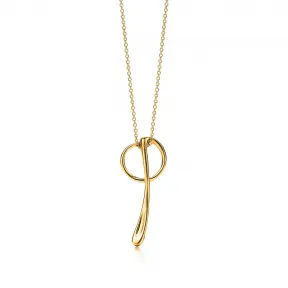 蒂芙尼/Tiffany Elsa Peretti®：18k 金字母吊坠； 提供小写字母 A 到 Z 10655994 GRP00331