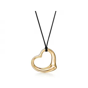 蒂芙尼/Tiffany Elsa Peretti? Open Heart 18K 金镂空心形链坠 17054066