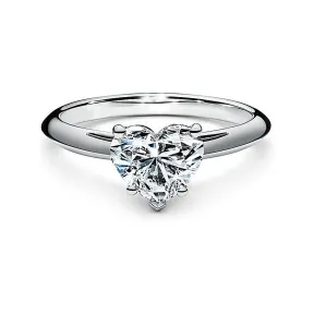 蒂芙尼/Tiffany 铂金镶心形钻石订婚戒指 32001734 
