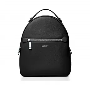 蒂芙尼/Tiffany 黑色粒面小牛皮双肩包。