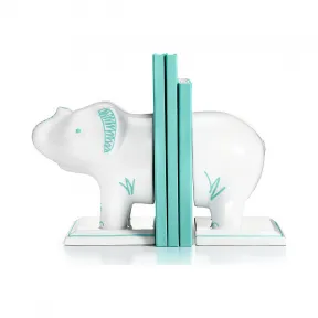 蒂芙尼/Tiffany 大象陶制并装饰 Tiffany Blue 蒂芙尼蓝色书挡  68316782 