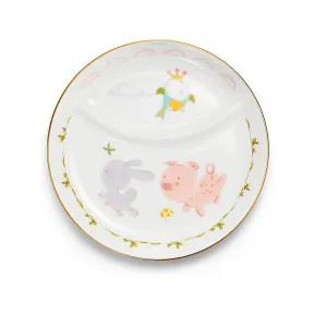 蒂芙尼/Tiffany Tiny Tiffany 系列骨瓷陆栖动物两格婴儿餐碟