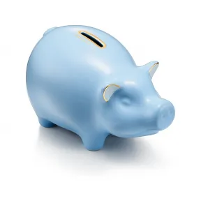 蒂芙尼/Tiffany Tiny Tiffany 系列蓝色陶制小猪存钱罐