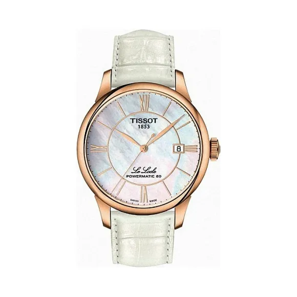 天梭 Tissot T-Classic系列 鳄鱼皮 自动机械机芯 女表 T006.407.36.118.00