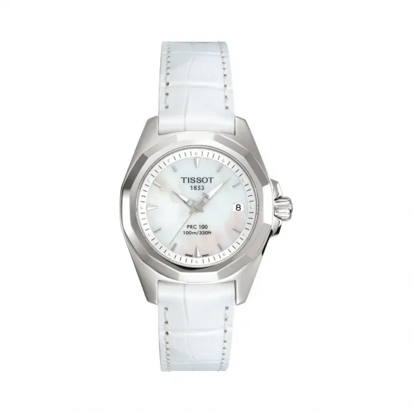 天梭 Tissot T-Sport系列 皮革 石英机芯 女表 T008.010.16.111.00