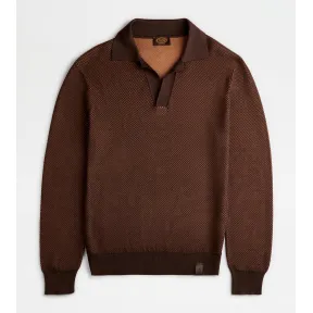 托德斯/Tod's Polo en Punto MARRÓN Hombre X8MC1488200WCQSS609