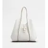 托德斯/Tod's 女人 白色 T Timeless 中号皮革购物手袋 XBWTSBA0300Q8EB015